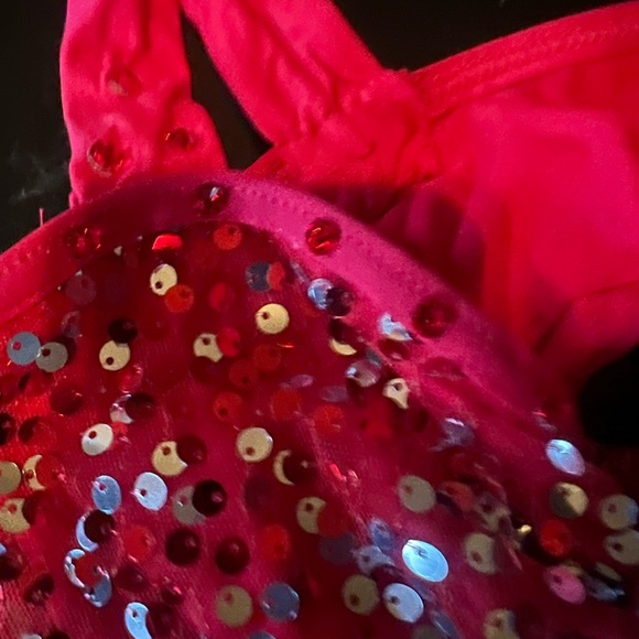 Weismann MC red sequin body suit dance costume. - Picture 6 of 6